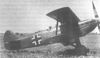 Avia B-534 (older version) used by Luftwaffe for training purposes.