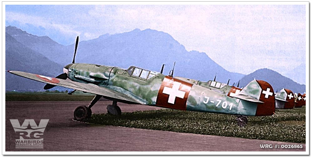 Swiss Air Force Bf 109s WRG#: 0026865