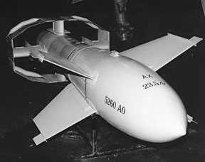 A Fritz X guided bomb at the USAF Museum.