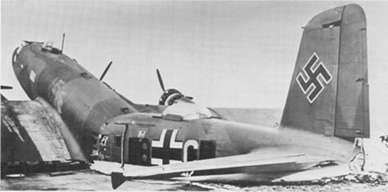 Fw 200C-3 with broken back