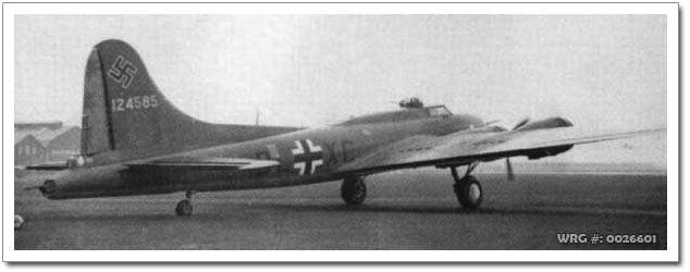 B-17 Flying Fortress captured by Luftwaffe