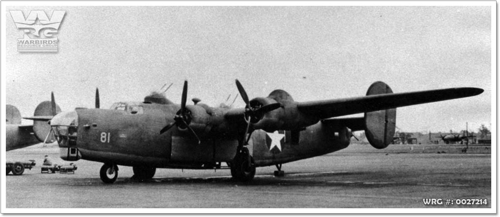 Consolidated XB-41. WRG#: 0027214