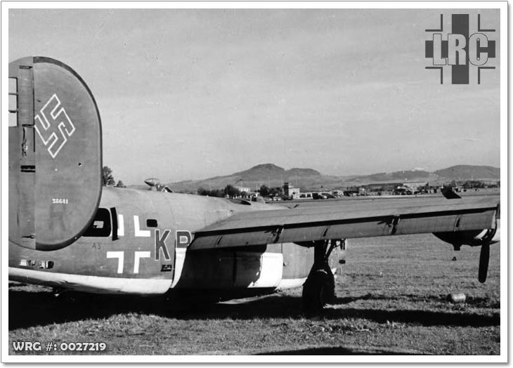 B-24 Liberator captured by the Luftwaffe WRG#: 0027219