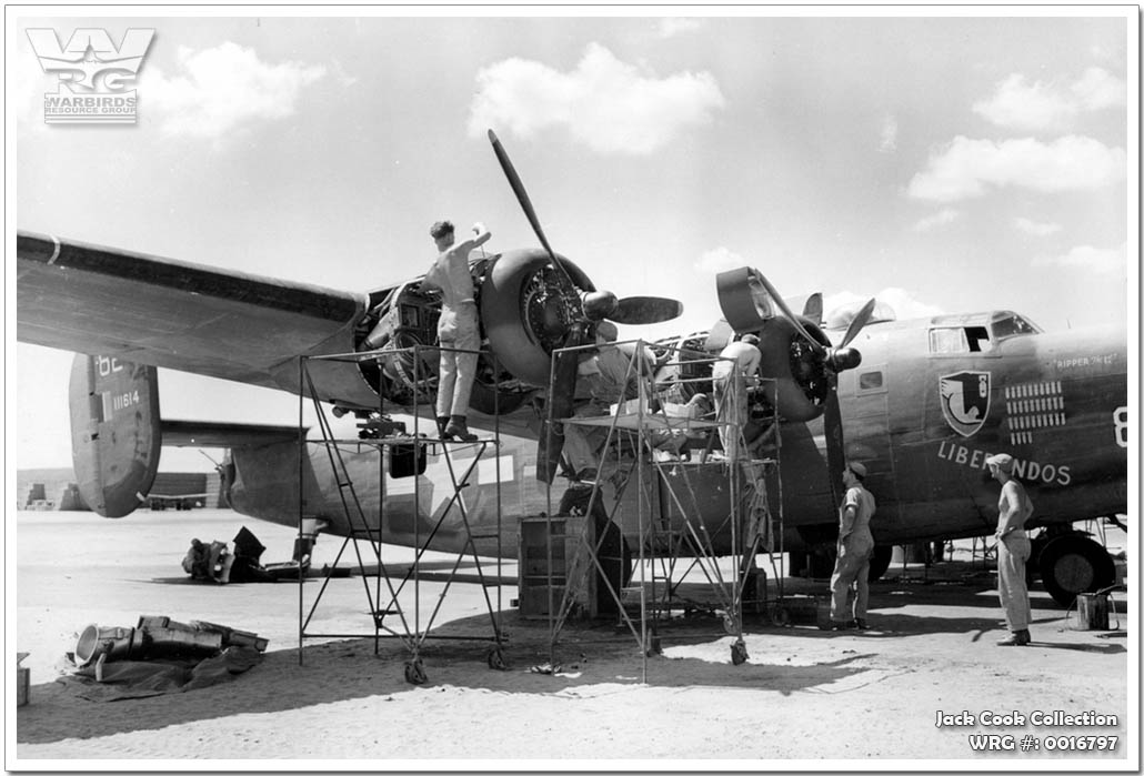 B-24D Liberator 41-11614 Ripper the 1st of the 515th BS-376th BG. WRG#: 0016797