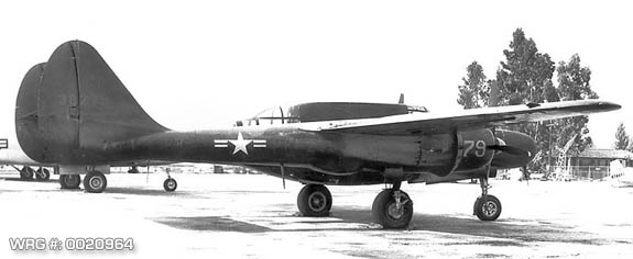 Northrop P-61B-20-NO Black Widow (s/n 43-8279) of 318th FIghter Squadron at Hamilton Field, CA, December 1947. WRG# 0020964