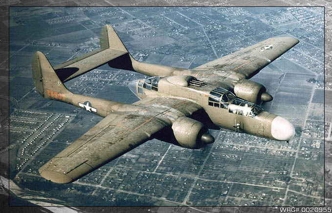 Northrop P-61A-1-NO Black Widow, serial number 42-5507, assigned to 418th NFS lost in South Pacific on April 10, 1945. WRG# 0020955