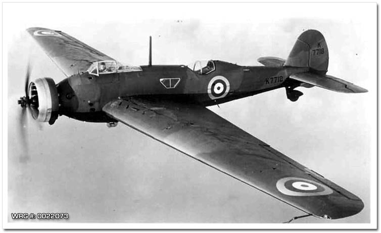Vickers Wellesley WRG#: 0022073