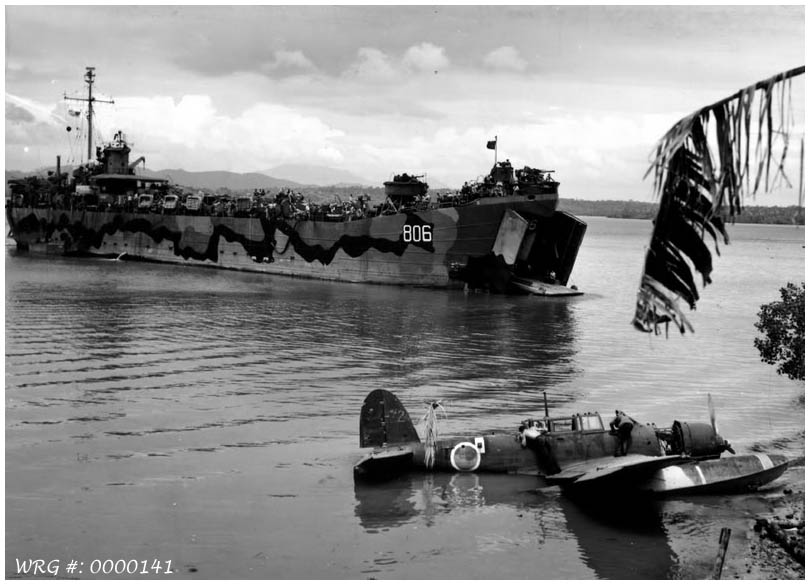 Aichi E13A Jake remains at Palawan. WRG #: 0000141