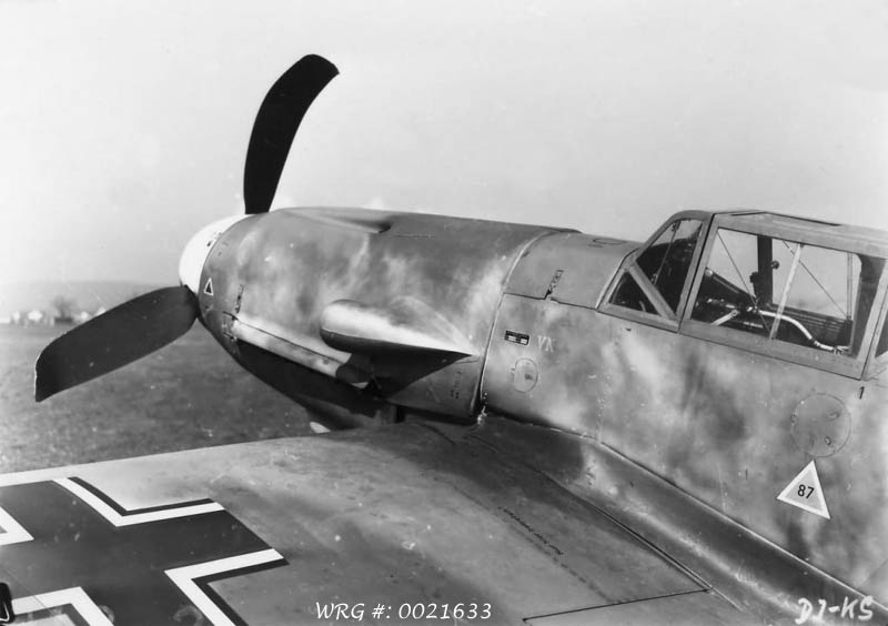 Pranged Messerschmitt Bf 109F. WRG #: 0021633