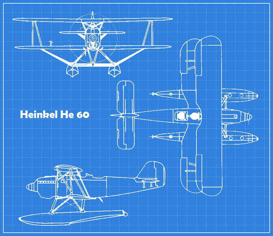 Heinkel He 60 3-View Heinkel He 60 3-View