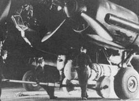 An AB 1000 being loaded onto a Ju 88