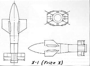 PC 1400 FX Fritz X Guided Bomb.