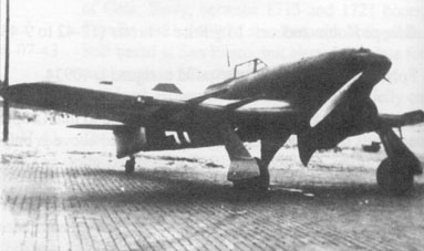 Ex-RAF Typhoon coded T9+GK and used by 2./Versuchsverband
O.b.d.L.