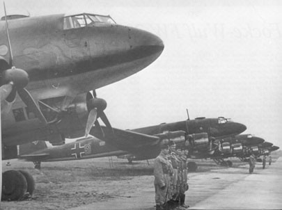 Fw 200C-3 & flight crew ready for inspection. I/KG 40