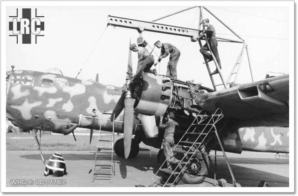 A He 177 having an engine overhaul A He 177 having an engine overhaul
