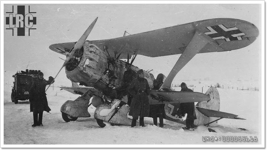 Henschel Hs 123 in winter campflage