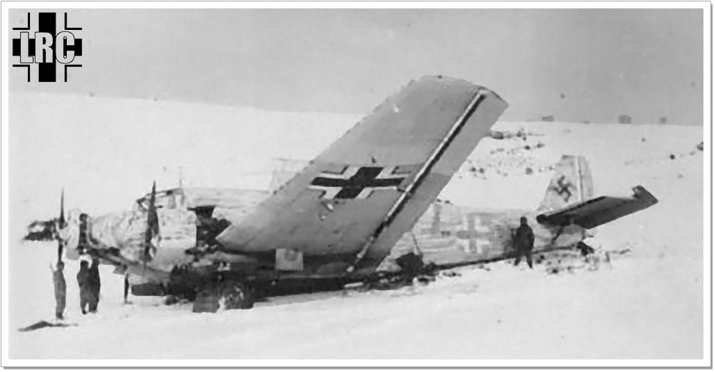 Junkers Ju52 crashlanded somewhere in Belgium, winter 1944-45.