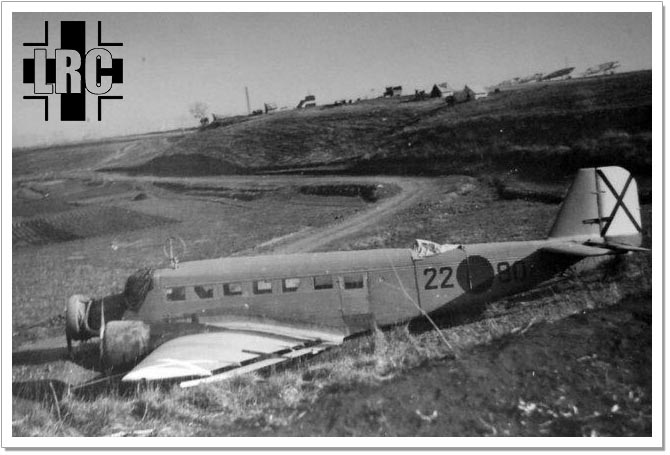 Condor Legion Junkers Ju 52 after crashing