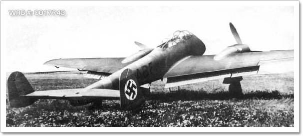 Messerschmitt Me 210 WRG# 0017743 Messerschmitt Me 210 WRG# 0017743