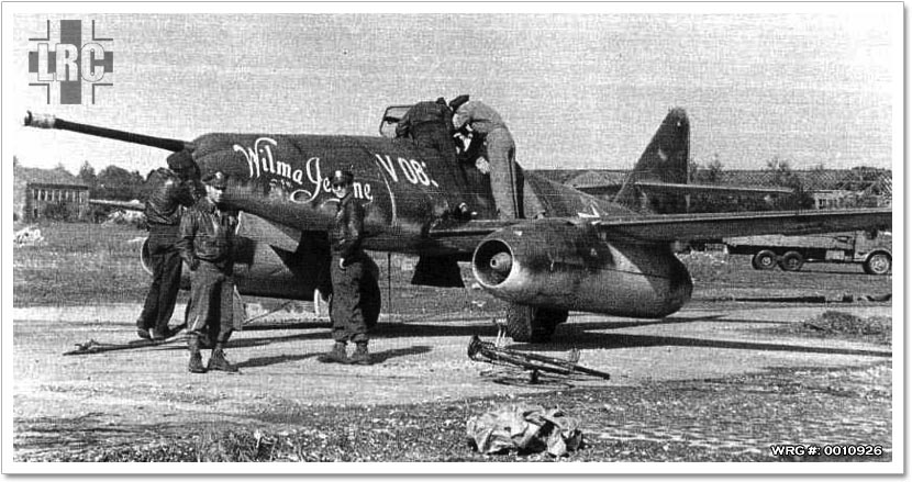 Me 262A-1a/U4 - V083/Wilma Jeane, with a 50mm cannon, Germany 1945