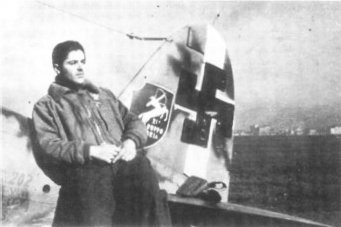 Macchi MC.202 with temporary Luftwaffe markings.