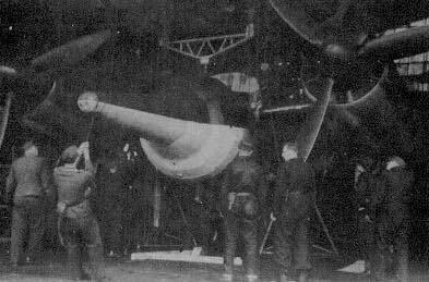 Mounting the Mistel 1 bomb nose.