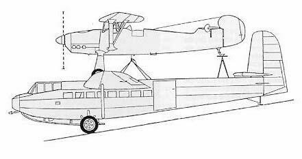 Mistel S 2. Ju 88G-1 and Fw 190A-8.