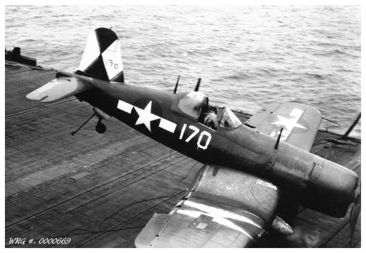 CHANCE-VOUGHT CORSAIR WRG#: 0000669.
