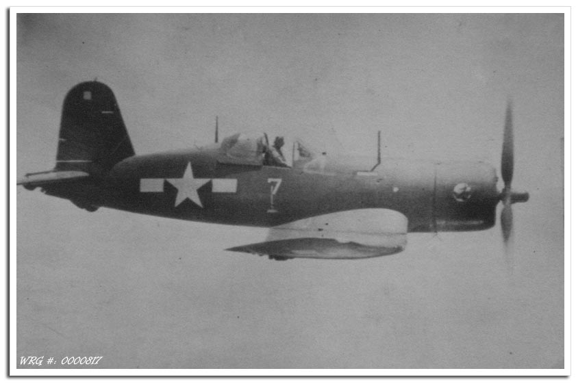 CHANCE-VOUGHT CORSAIR WRG#: 0000817.