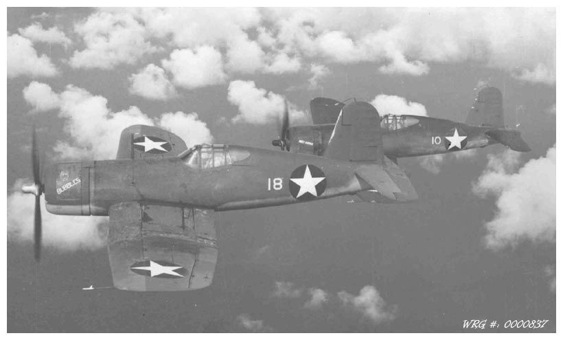 CHANCE-VOUGHT CORSAIR WRG#: 0000837.