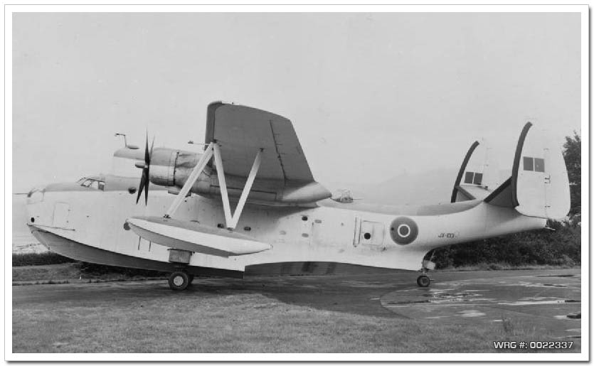 A Royal Air Force Coastal Command Martin PBM-3B Mariner I (s/n JX103) of No. 524 Squadron at Oban, Scotland (UK), in October 1943. WRG #: 0022337