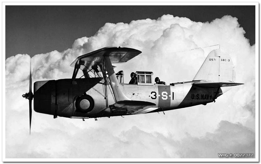 The VS-3 CO's SBC-3, assigned to USS Saratoga (CV-3), circa 1939. WRG #: 0022377