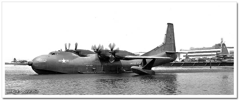 The Caribbean Sea Tradewind leaving NAS Alameda in October 1956. WRG #: 0022357