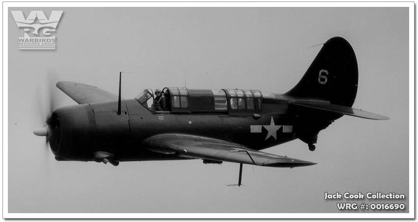 An SB2C-1C Helldiver of Bombing Squadron (VB) 87 pictured in flight on October 12, 1944. WRG# 0016690