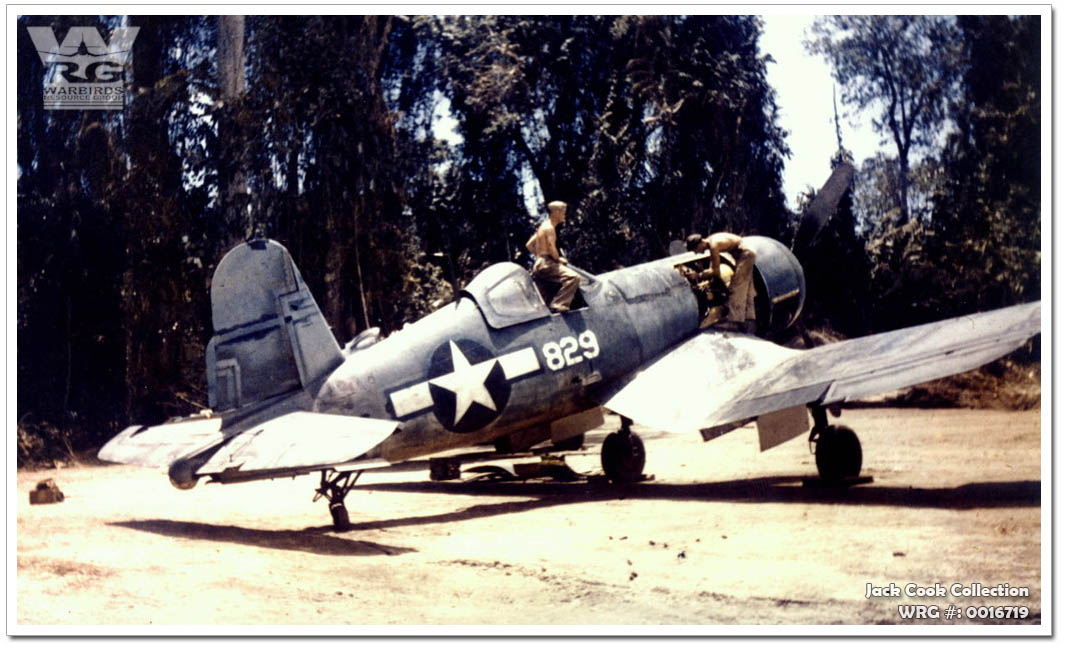 F4U-1A Corsair/Bu. 17829 of VMF-214, Bouganville. WRG# 0016719