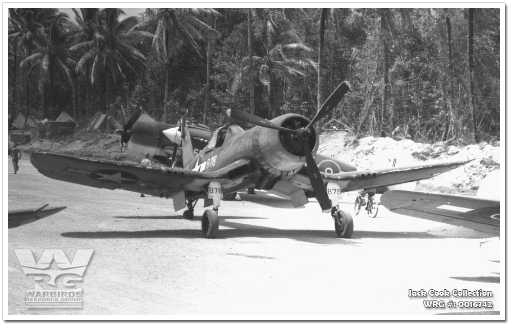 F4U-1A Corsair of VMF-214 on Torokina. WRG# 0016742