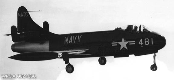 Vought F6U Pirate Bu 122481. WRG# 0021060