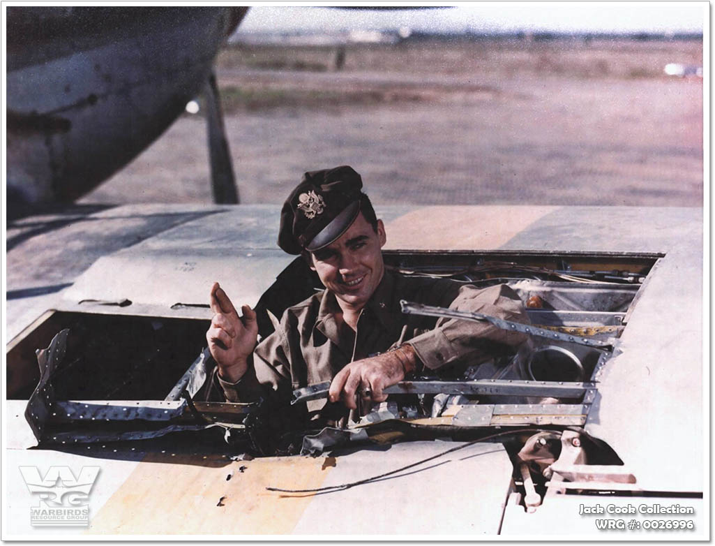 1st Lt Jim Fisk of the 309th FS/31st FG at Foggia, Italy during 1944