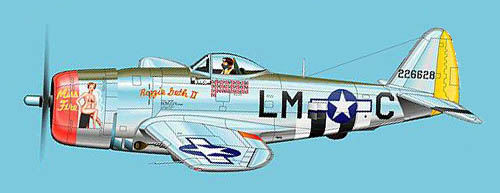Frederick Christensen's P-47D Thunderbolt Miss Fire/Rozzi Geth II