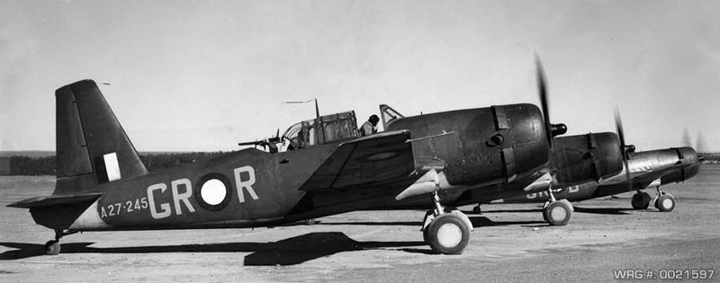 Vengeance Mk. IIa/A27-245 (ex- RAF/AF925) of the RAAF at Bankstown, 1943.. WRG# 0021597