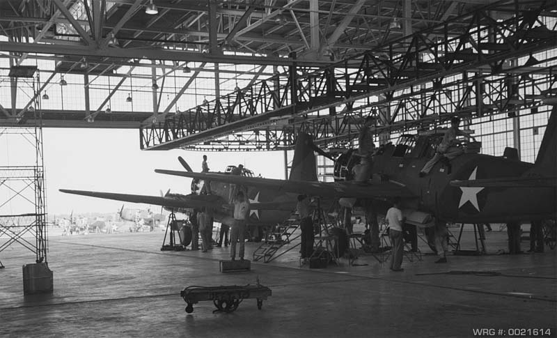 Vultee Aircraft Company, Nashville, TN, final assembly. WRG# 0021614