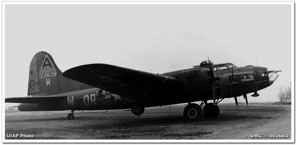 Boeing B-17F Flying Fortress/41-24639 of the 91st BG/322nd BS. Boeing B-17F Flying Fortress/41-24639 of the 91st BG/322nd BS.