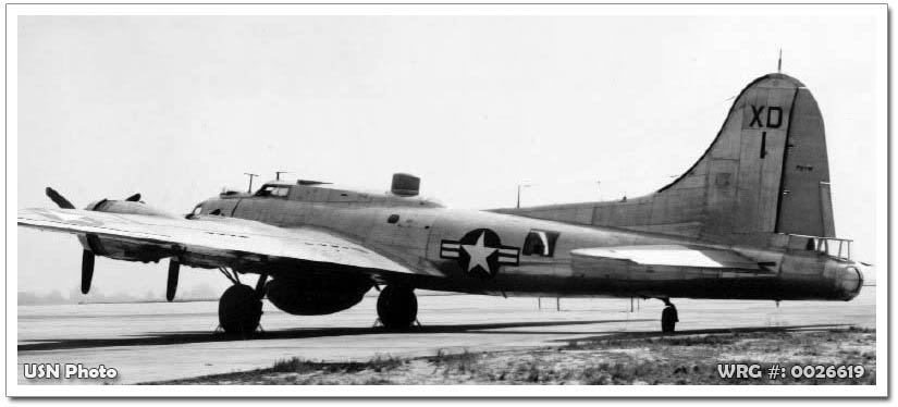 Boeing PB-1W Flying Fortress/Bu 77235 of experimental squadron VX-4 on May 25, 1949. Boeing PB-1W Flying Fortress/Bu 77235) of experimental squadron VX-4 on May 25, 1949.