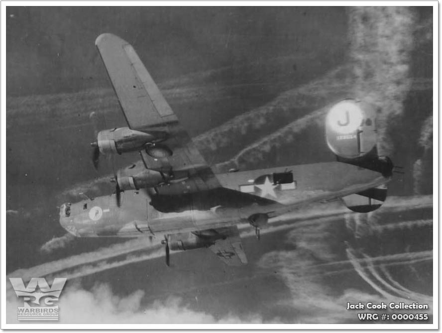 B-24 Liberator of the 453rd BG. WRG#: 0000455