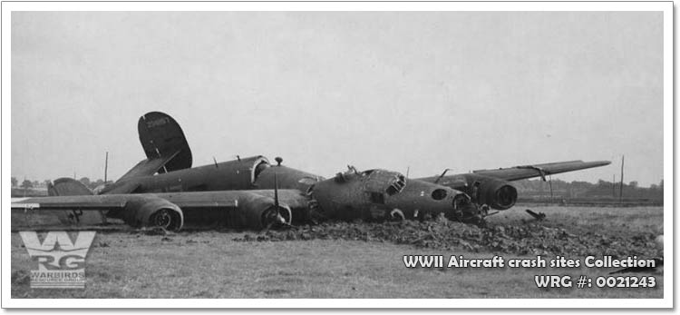 B-24H-20-FO Liberator/42-94857/Lonesome Polecat (8R-+P) of the 846th BS/489th BG. Crashed near Woodbridge, Suffolk, October 5th,1944. WRG#: 0021243