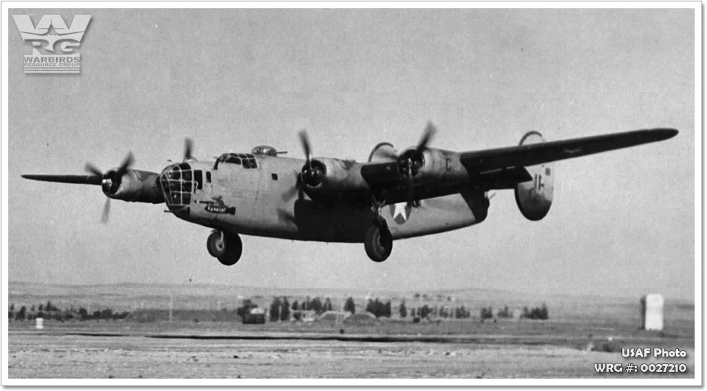 B-24D Liberator/41-11819/Raunchy of 344th BS/98th BG. WRG#: 0027210