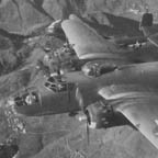 North American B-25 Mitchell's of the 340th BG, 12th AF over Italian Alps on way to target in the Brenner Pass. 1944. WRG-0021466