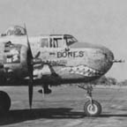 North American B-25H-10 Mitchell/43-5104/Bones, the Last B-25 off North American's Inglewood, CA plant, signed by the plant workers. 12th BG 1945, Burma. WRG-0021470