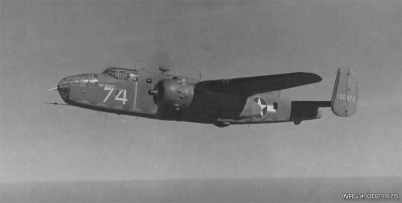 North American B-25D-15 Mitchell/41-30474/My Buddy of the 77th BS/28th BG Southeast of Attu, Aleutian Islands, Sept 1943. WRG-0021475