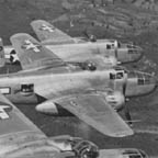 North American B-25C-1 Mitchells of the U.S. Army Air Force 9th AF in North Africa. 1943. WRG-0021480